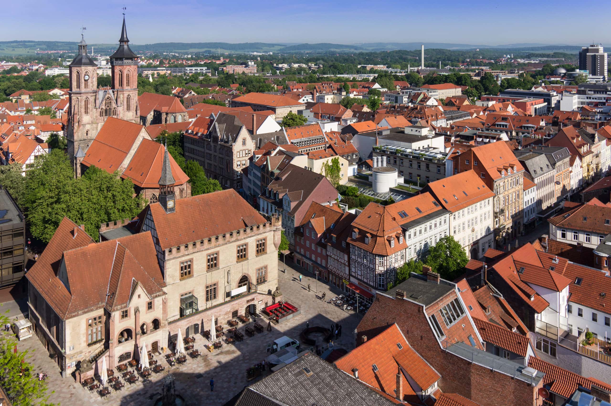 Luftbild der Göttinger Innenstadt, Foto: Michael Mehle